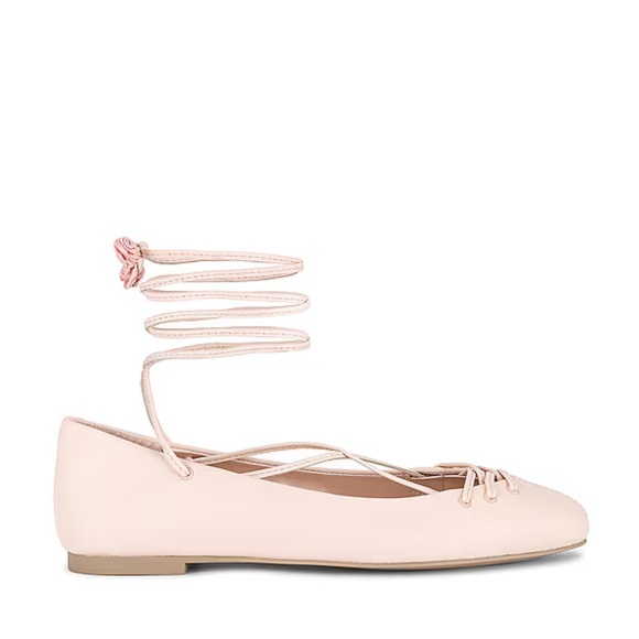Dolce Vita X For Love & Lemons Ballet Flat in Light Pink Leather - Picture 1 of 8